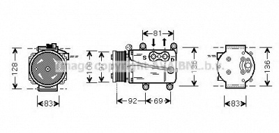AVA QUALITY COOLING fdak171 -  Компрессор, кондиционер
